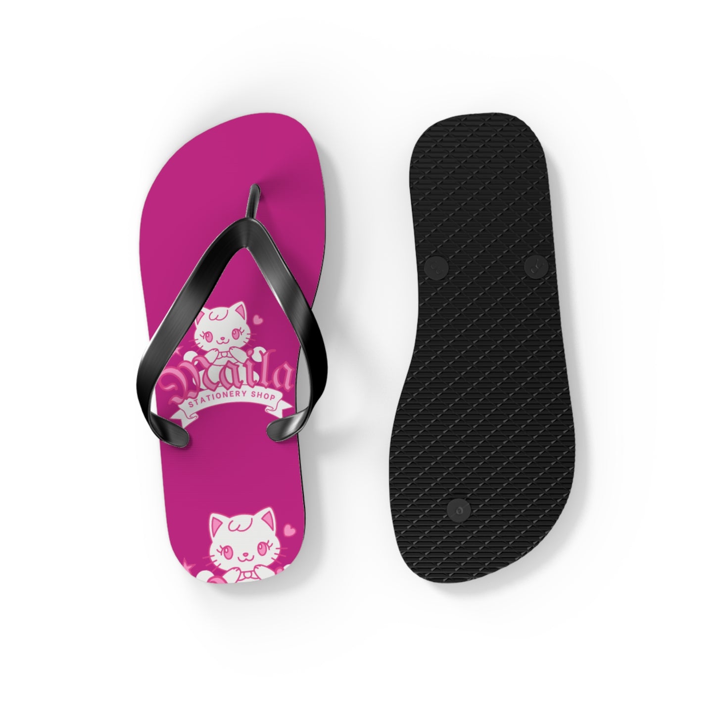 Cat-Themed Flip-Flops