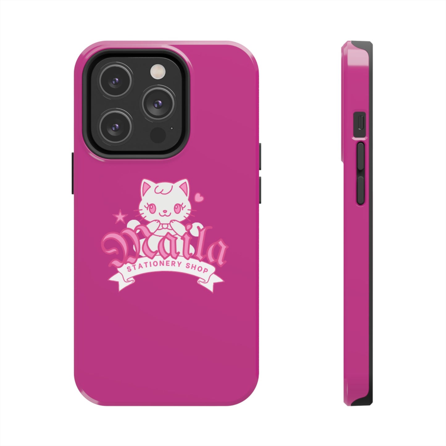 Cute Cat Phone Case, Tough Phone Cases, Kawaii Accessories, Gift for Cat Lovers, Phone Protection, Stylish Phone Cover