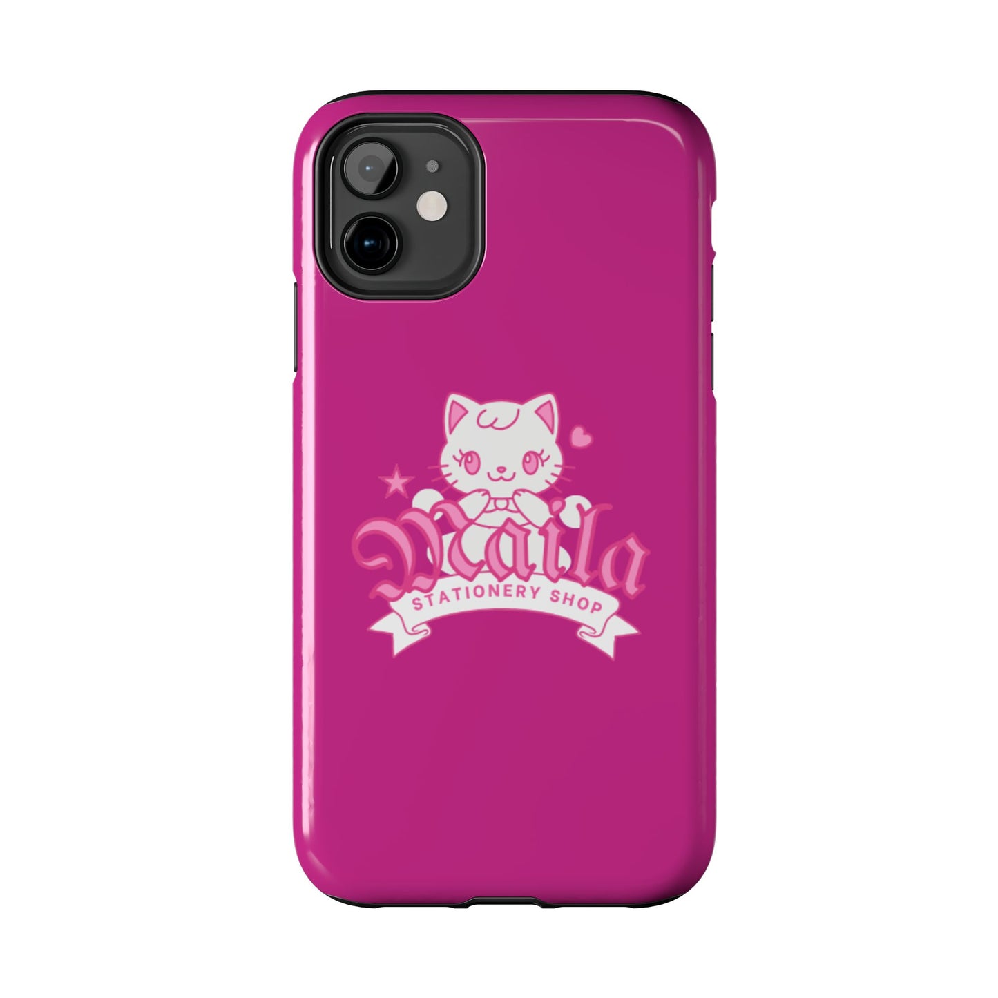 Cute Cat Phone Case, Tough Phone Cases, Kawaii Accessories, Gift for Cat Lovers, Phone Protection, Stylish Phone Cover