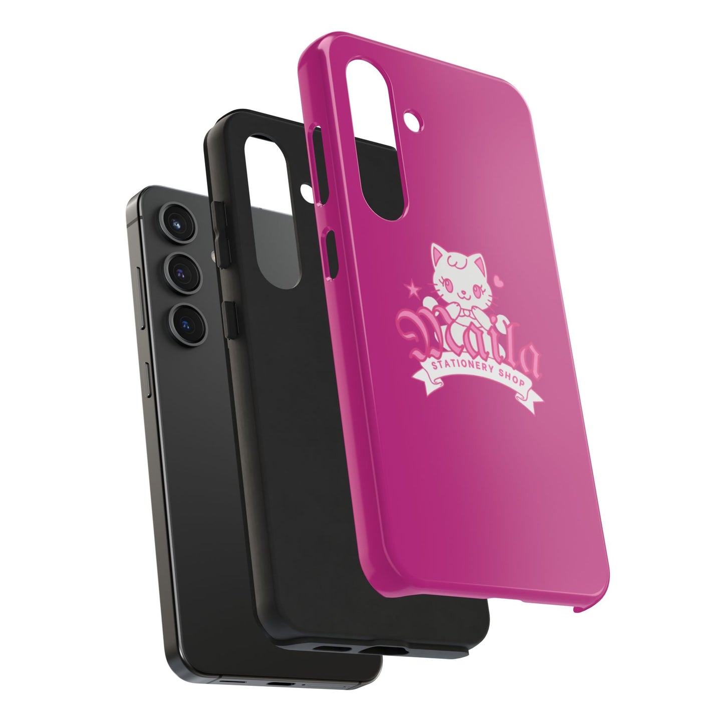 Cute Cat Phone Case, Tough Phone Cases, Kawaii Accessories, Gift for Cat Lovers, Phone Protection, Stylish Phone Cover