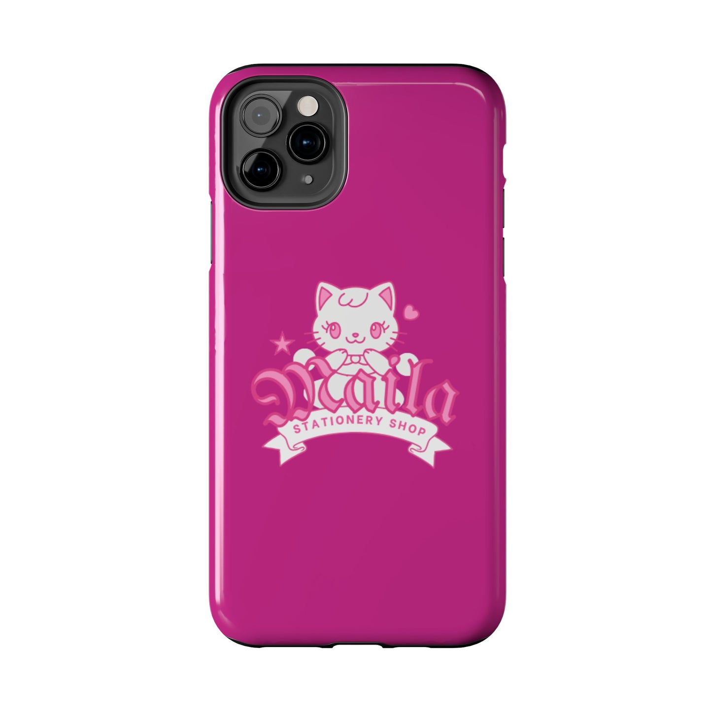 Cute Cat Phone Case, Tough Phone Cases, Kawaii Accessories, Gift for Cat Lovers, Phone Protection, Stylish Phone Cover