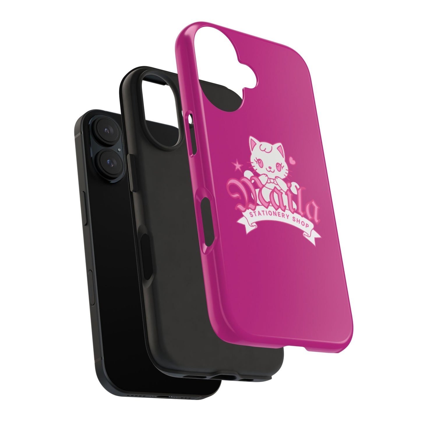 Cute Cat Phone Case, Tough Phone Cases, Kawaii Accessories, Gift for Cat Lovers, Phone Protection, Stylish Phone Cover