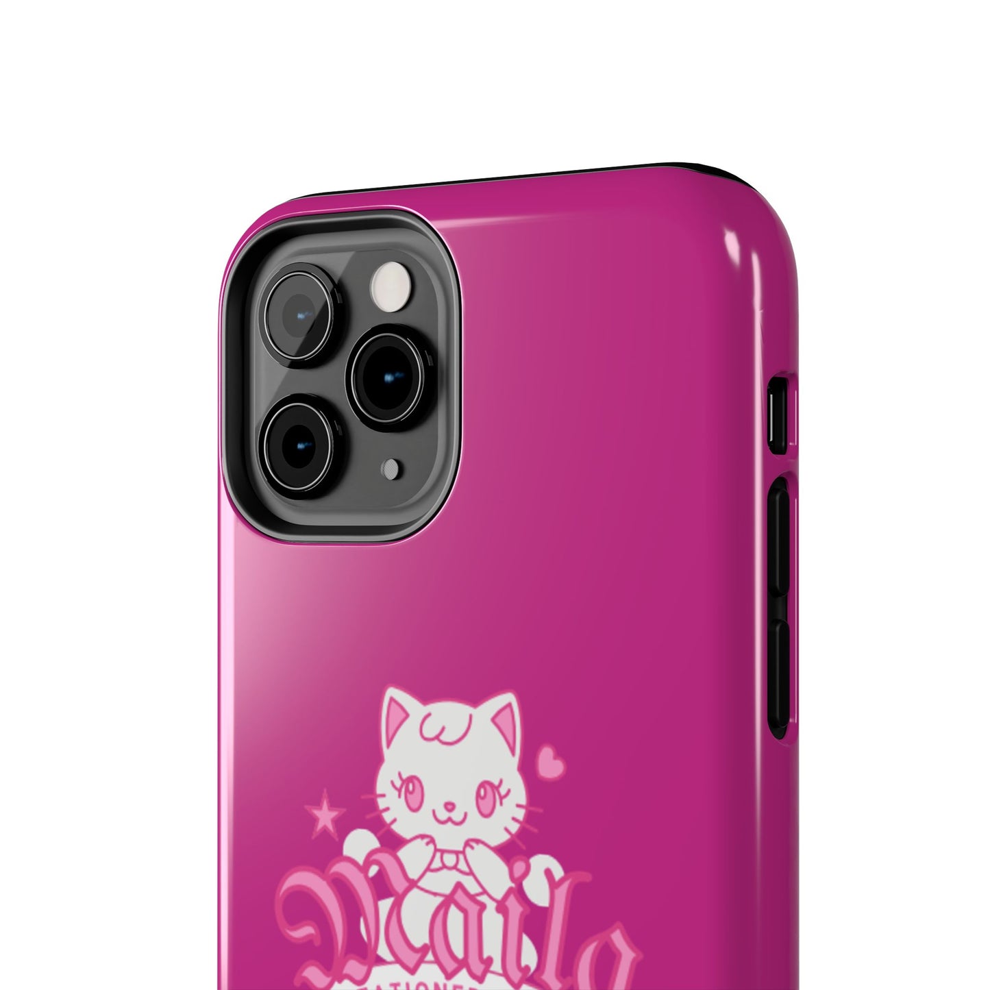 Cute Cat Phone Case, Tough Phone Cases, Kawaii Accessories, Gift for Cat Lovers, Phone Protection, Stylish Phone Cover