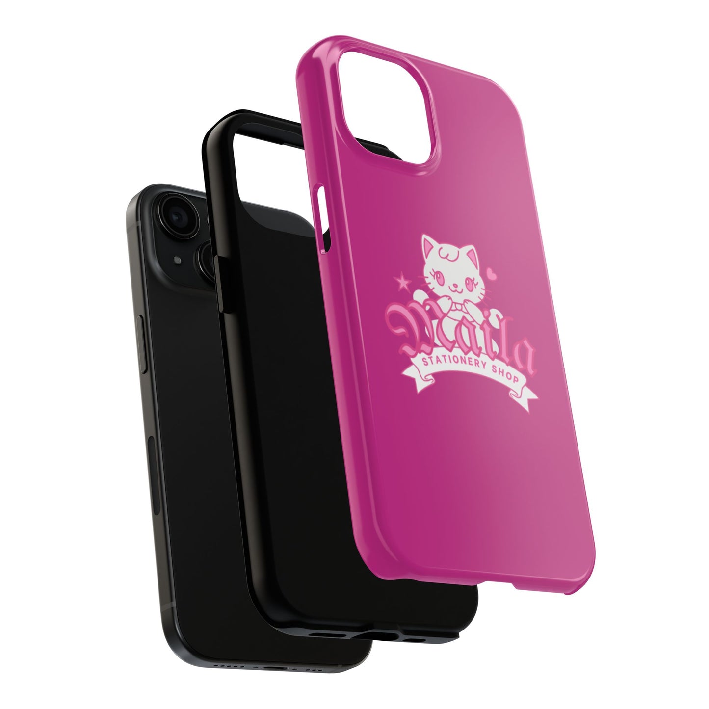 Cute Cat Phone Case, Tough Phone Cases, Kawaii Accessories, Gift for Cat Lovers, Phone Protection, Stylish Phone Cover