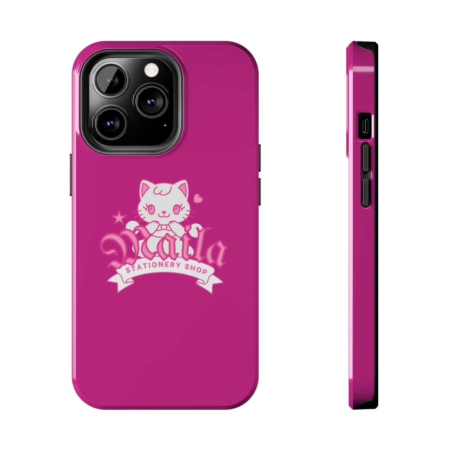 Cute Cat Phone Case, Tough Phone Cases, Kawaii Accessories, Gift for Cat Lovers, Phone Protection, Stylish Phone Cover