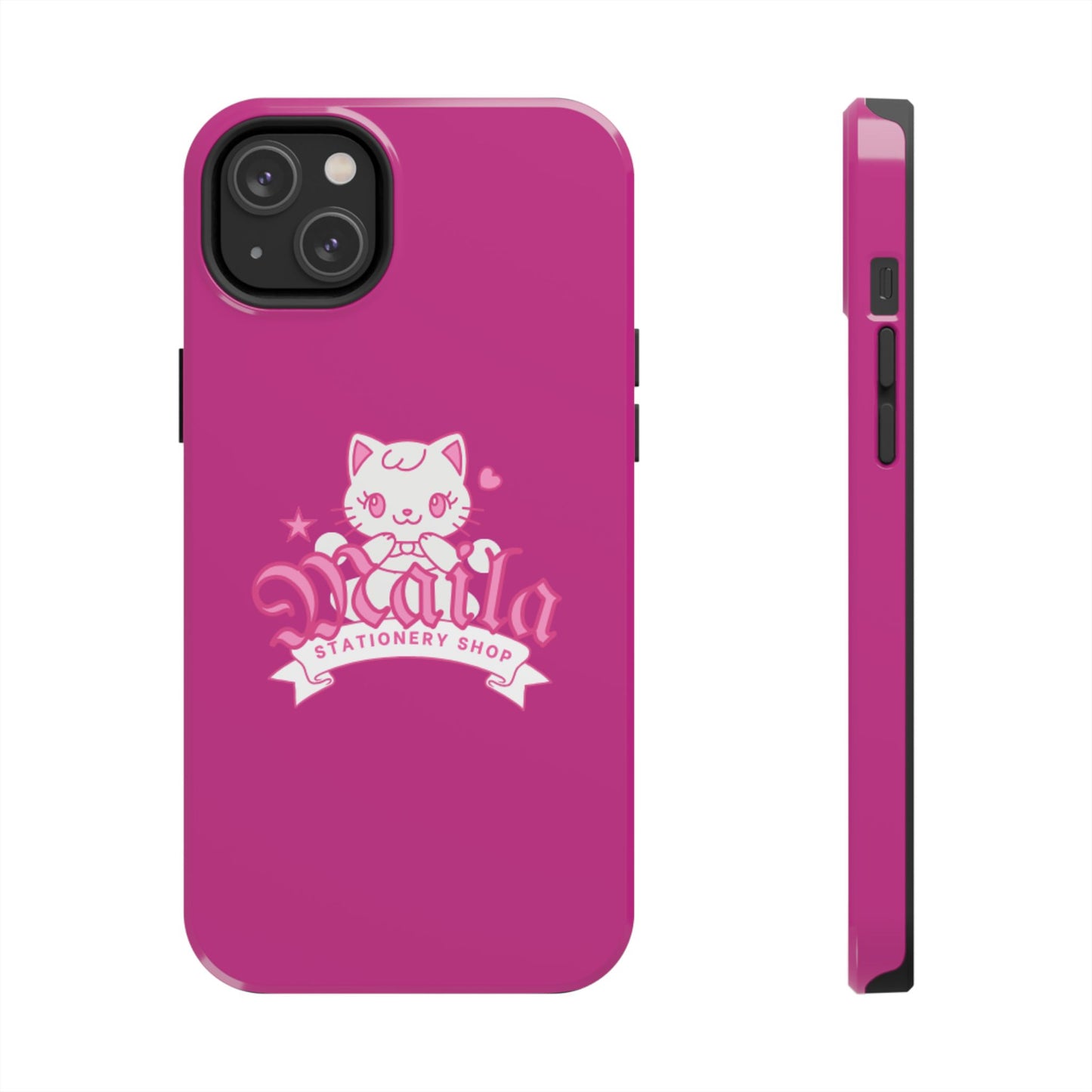 Cute Cat Phone Case, Tough Phone Cases, Kawaii Accessories, Gift for Cat Lovers, Phone Protection, Stylish Phone Cover