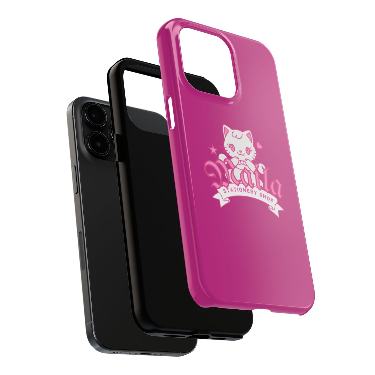 Cute Cat Phone Case, Tough Phone Cases, Kawaii Accessories, Gift for Cat Lovers, Phone Protection, Stylish Phone Cover