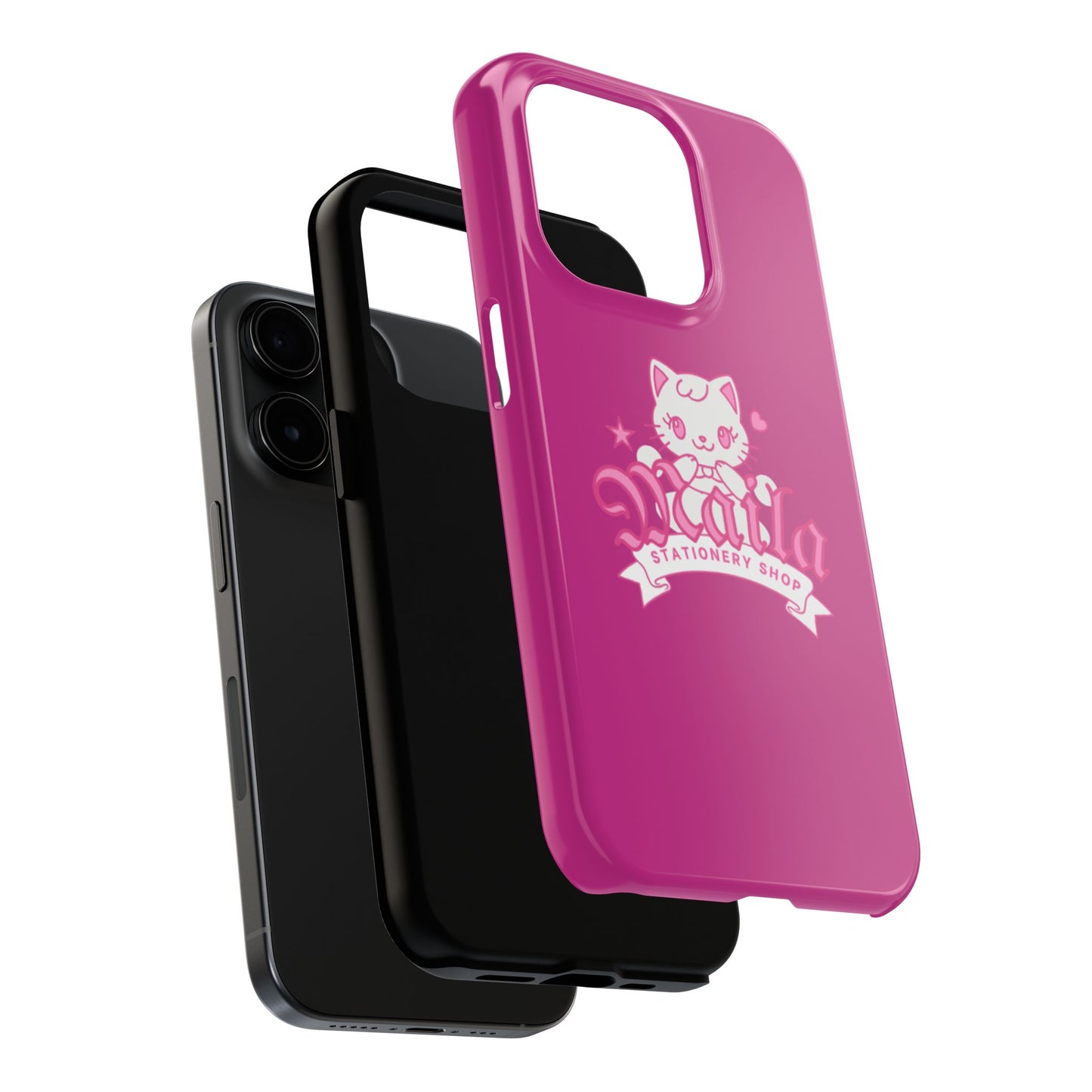Cute Cat Phone Case, Tough Phone Cases, Kawaii Accessories, Gift for Cat Lovers, Phone Protection, Stylish Phone Cover
