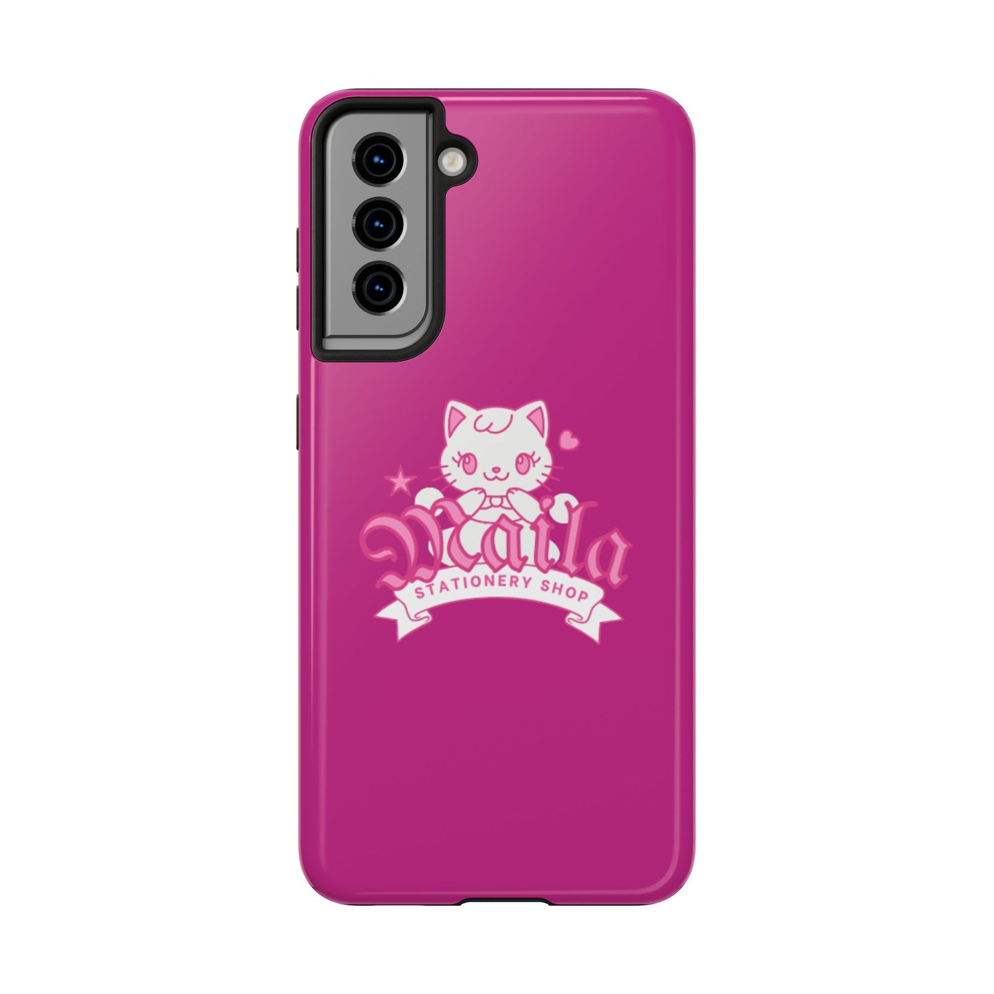Cute Cat Phone Case, Tough Phone Cases, Kawaii Accessories, Gift for Cat Lovers, Phone Protection, Stylish Phone Cover