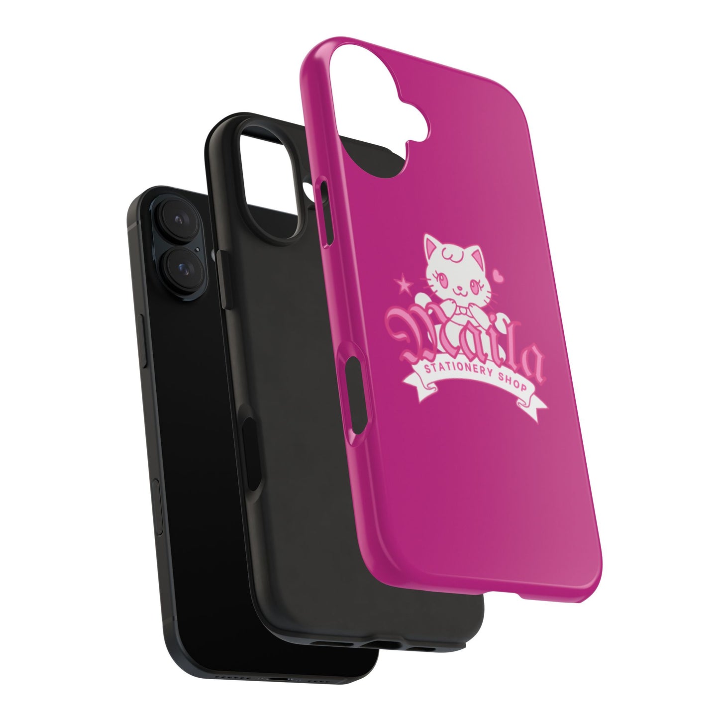 Cute Cat Phone Case, Tough Phone Cases, Kawaii Accessories, Gift for Cat Lovers, Phone Protection, Stylish Phone Cover