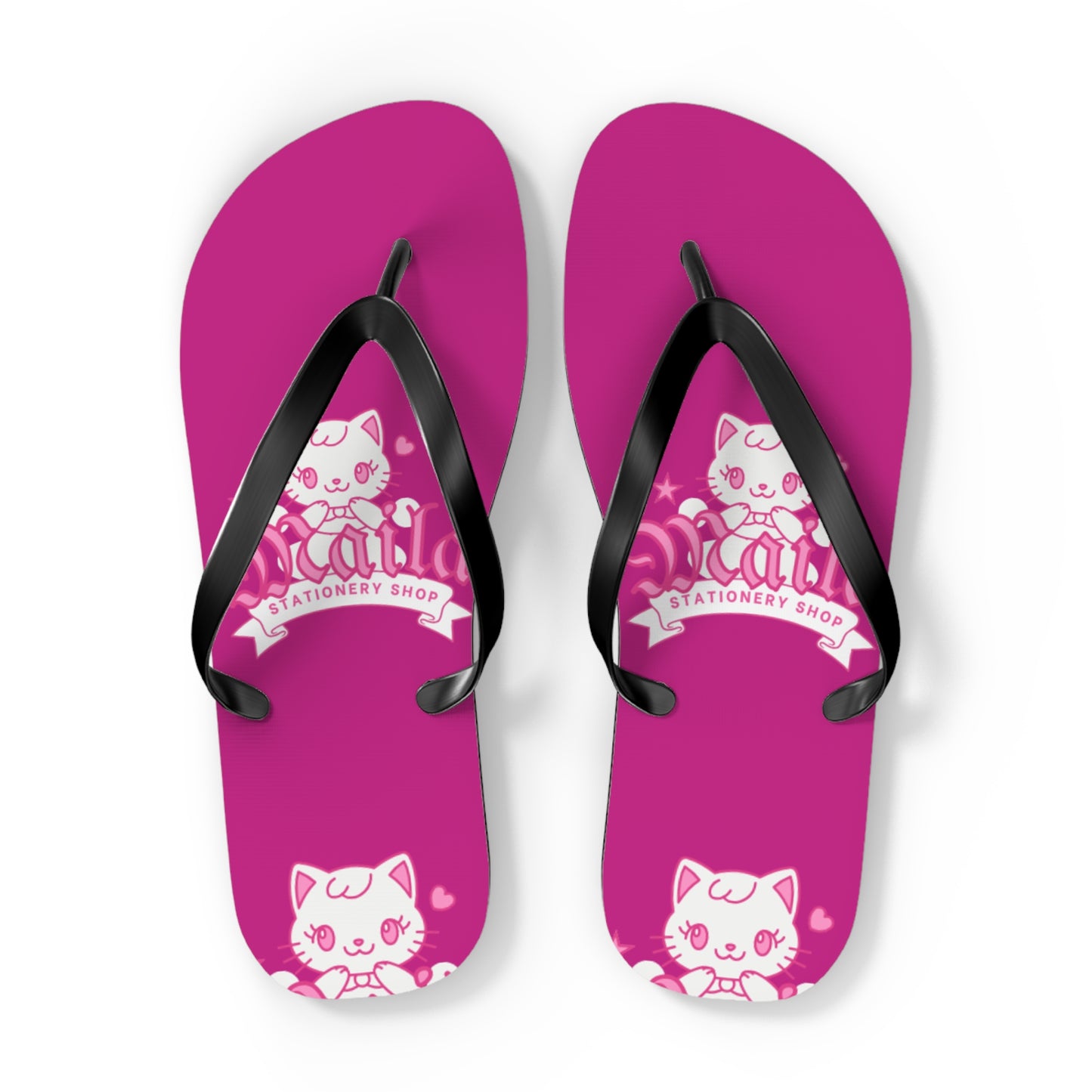 Cat-Themed Flip-Flops