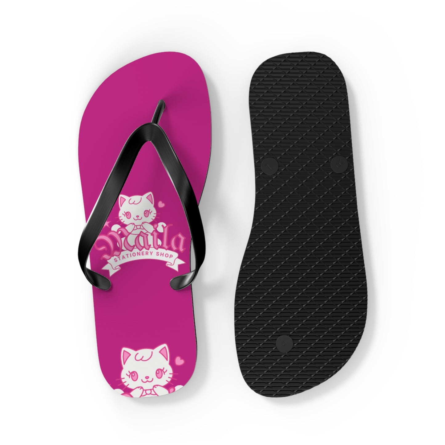 Cat-Themed Flip-Flops