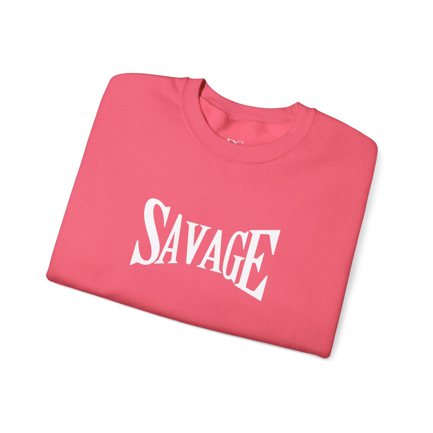 Savage Statement Crewneck Sweatshirt, Unisex Casual Wear, Trendy Gift for Friends, Comfortable Everyday Style, Perfect for Fall