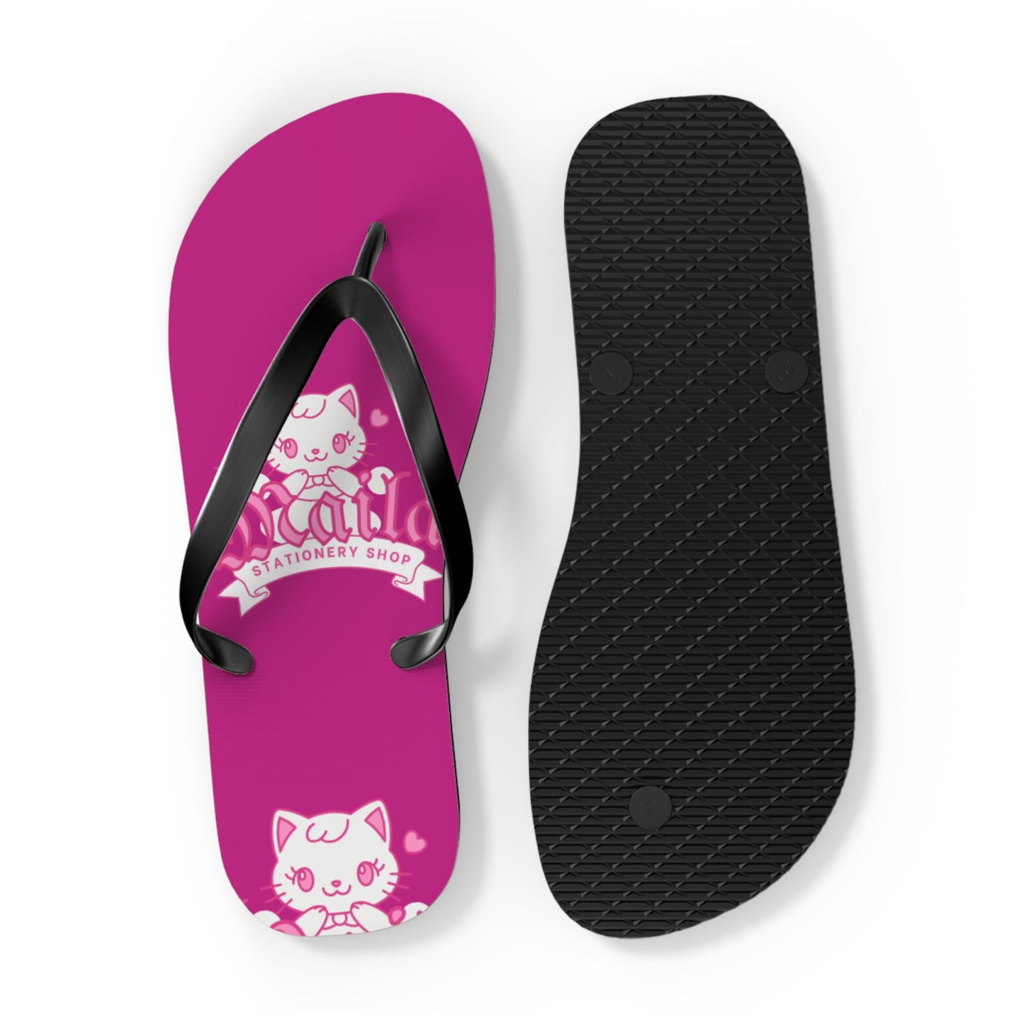Cat-Themed Flip-Flops