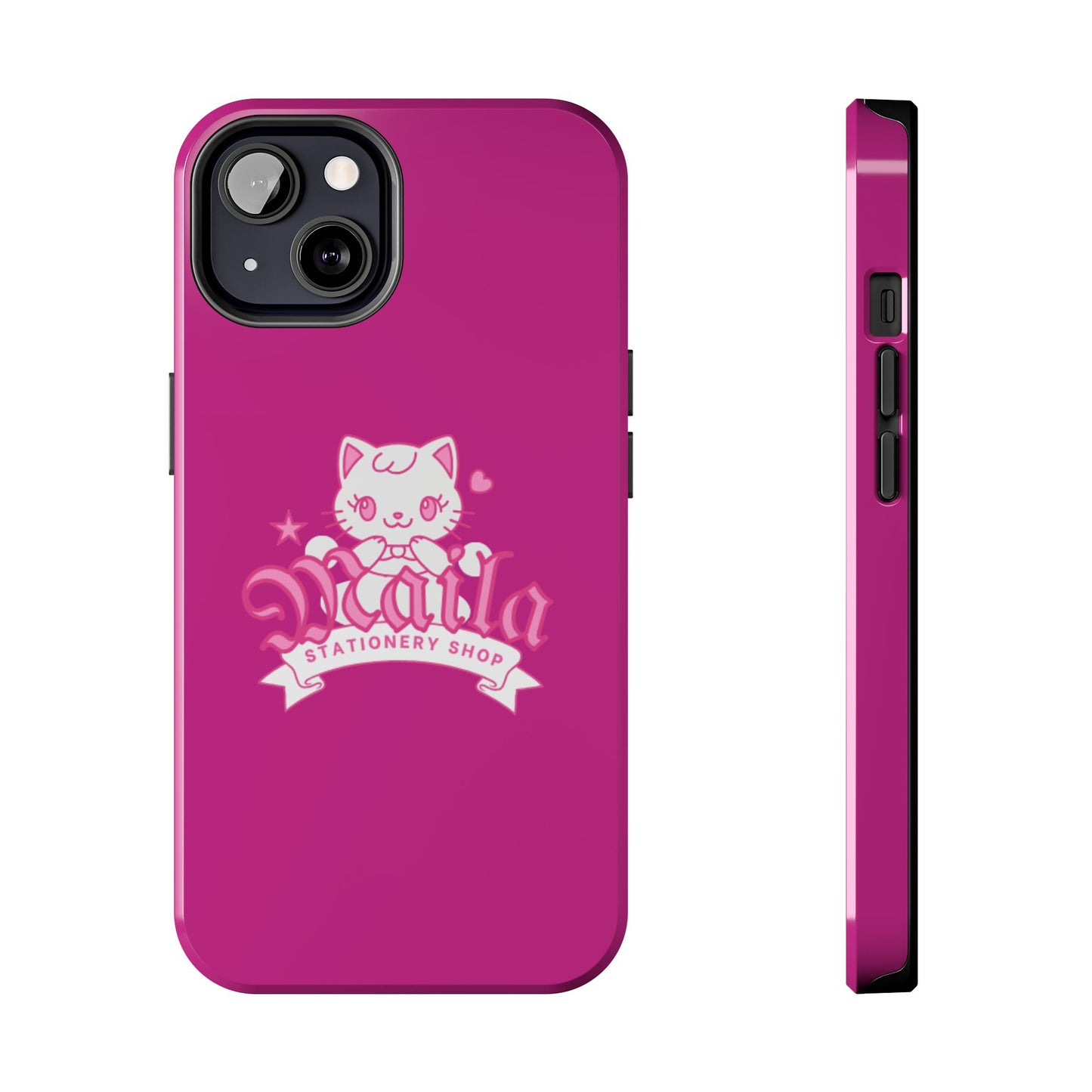 Cute Cat Phone Case, Tough Phone Cases, Kawaii Accessories, Gift for Cat Lovers, Phone Protection, Stylish Phone Cover