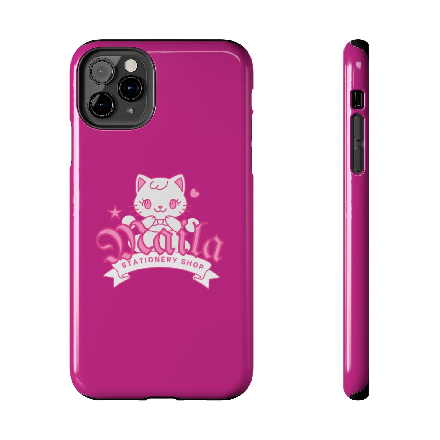 Cute Cat Phone Case, Tough Phone Cases, Kawaii Accessories, Gift for Cat Lovers, Phone Protection, Stylish Phone Cover