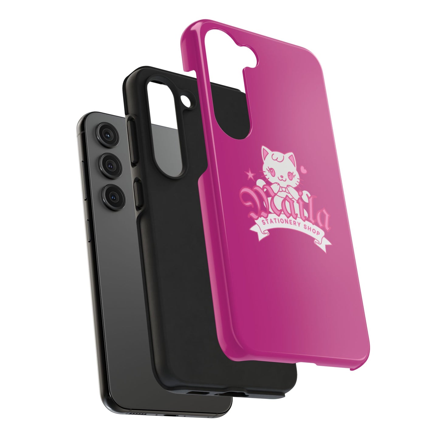 Cute Cat Phone Case, Tough Phone Cases, Kawaii Accessories, Gift for Cat Lovers, Phone Protection, Stylish Phone Cover