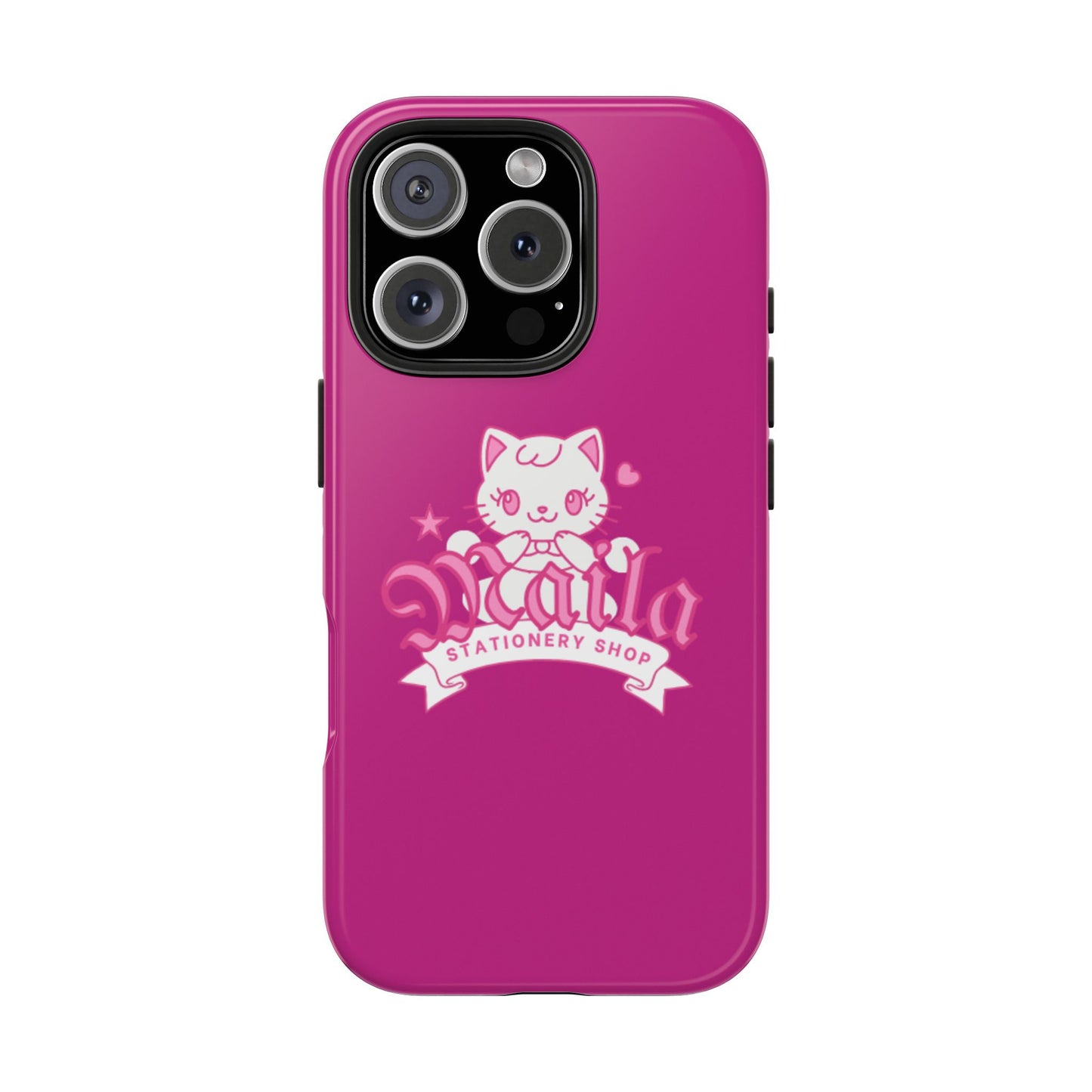 Cute Cat Phone Case, Tough Phone Cases, Kawaii Accessories, Gift for Cat Lovers, Phone Protection, Stylish Phone Cover