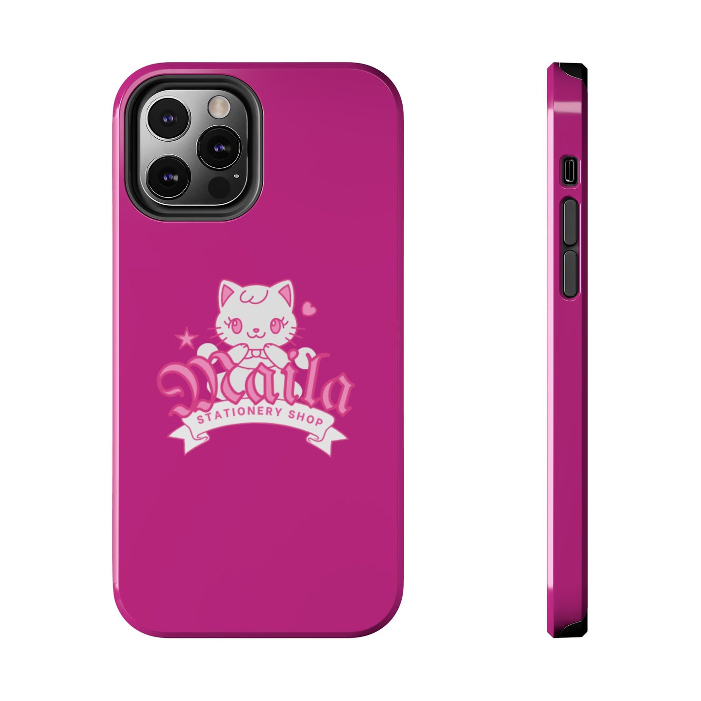 Cute Cat Phone Case, Tough Phone Cases, Kawaii Accessories, Gift for Cat Lovers, Phone Protection, Stylish Phone Cover