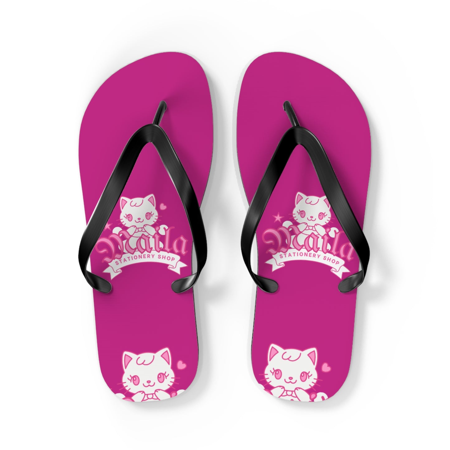 Cat-Themed Flip-Flops
