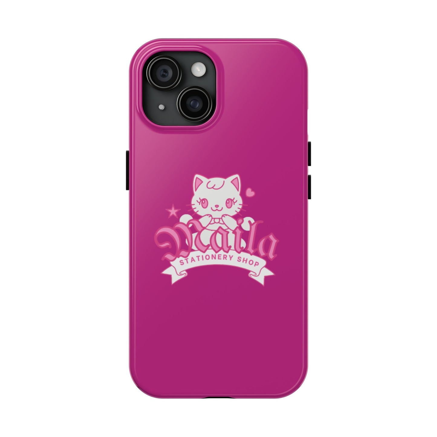 Cute Cat Phone Case, Tough Phone Cases, Kawaii Accessories, Gift for Cat Lovers, Phone Protection, Stylish Phone Cover