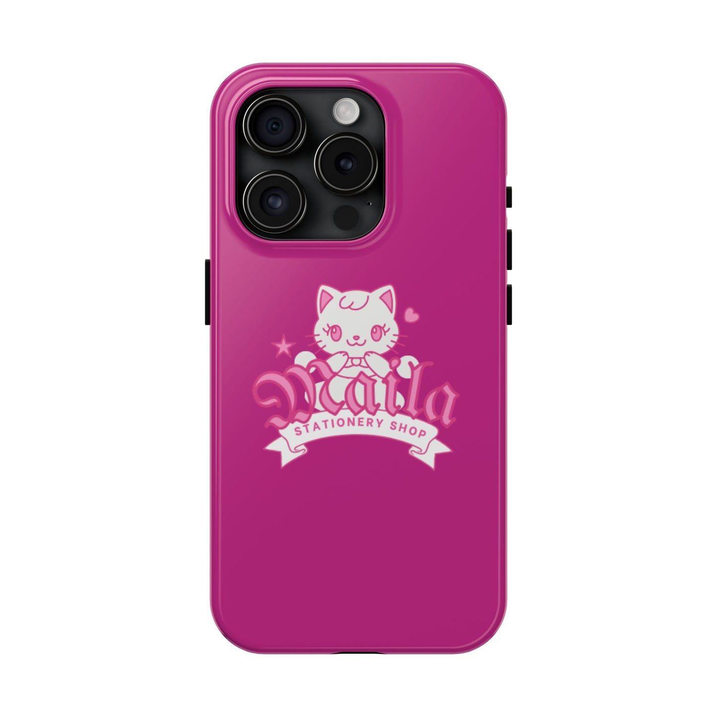 Cute Cat Phone Case, Tough Phone Cases, Kawaii Accessories, Gift for Cat Lovers, Phone Protection, Stylish Phone Cover