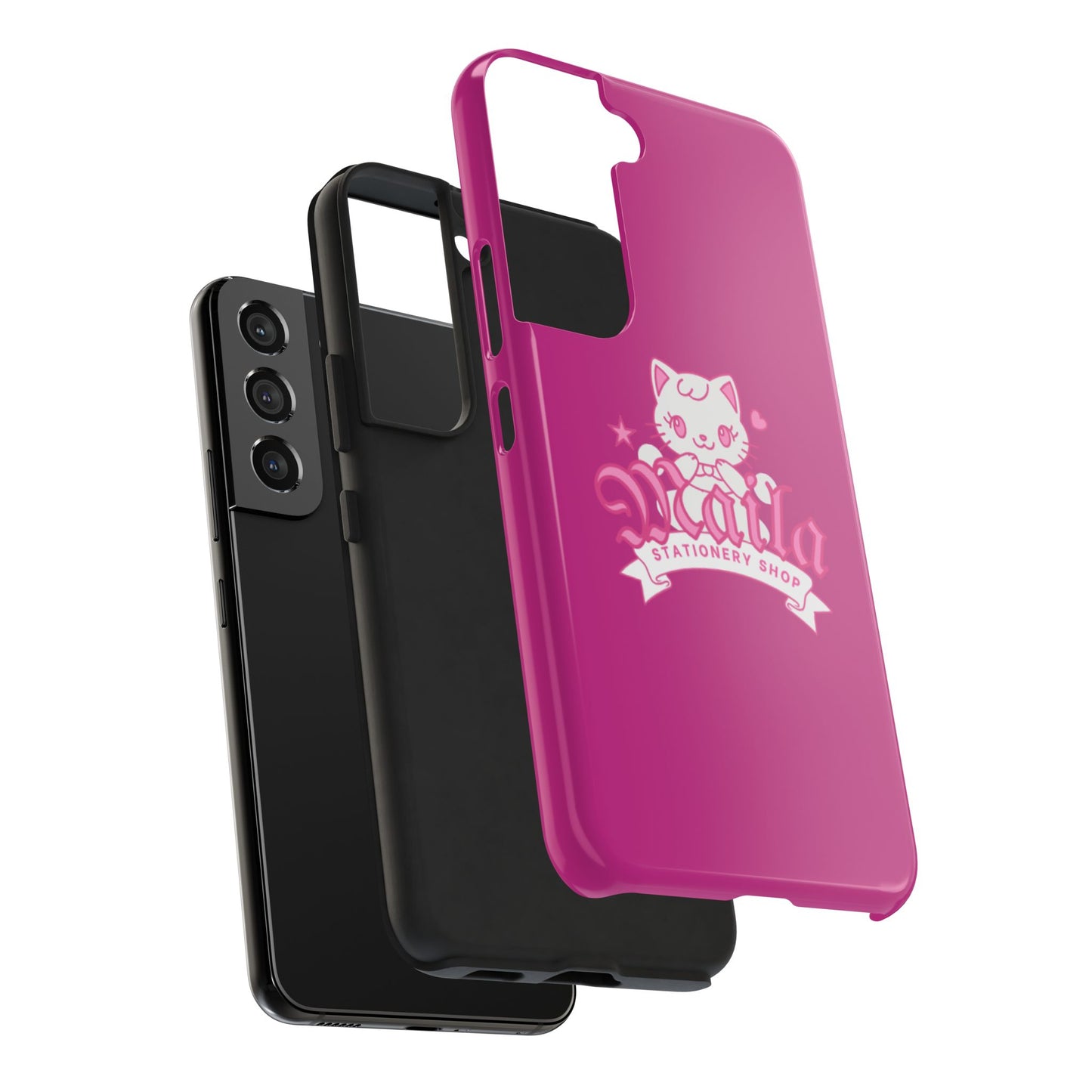Cute Cat Phone Case, Tough Phone Cases, Kawaii Accessories, Gift for Cat Lovers, Phone Protection, Stylish Phone Cover
