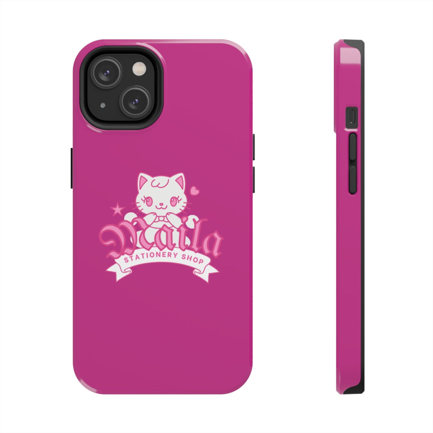 Cute Cat Phone Case, Tough Phone Cases, Kawaii Accessories, Gift for Cat Lovers, Phone Protection, Stylish Phone Cover