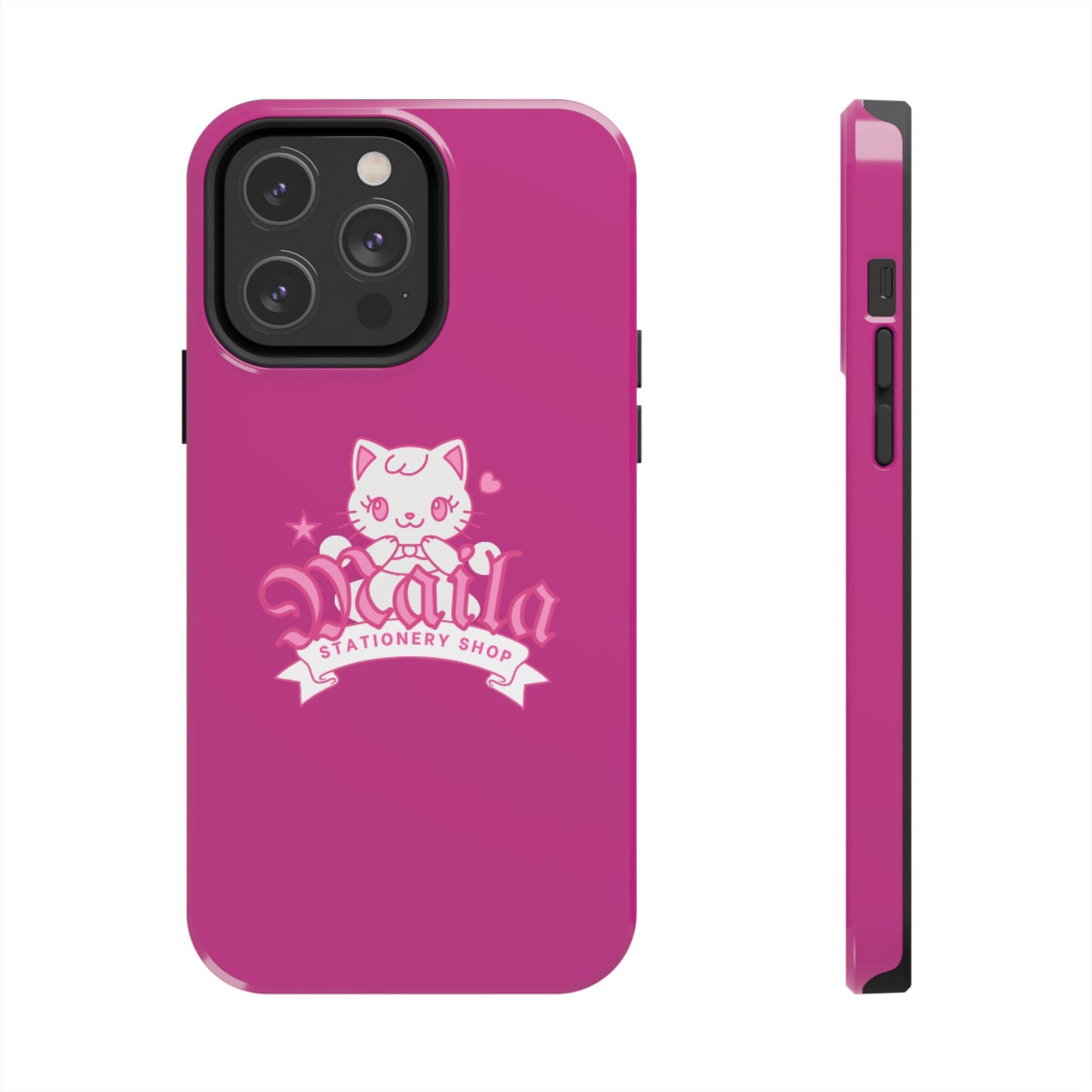 Cute Cat Phone Case, Tough Phone Cases, Kawaii Accessories, Gift for Cat Lovers, Phone Protection, Stylish Phone Cover