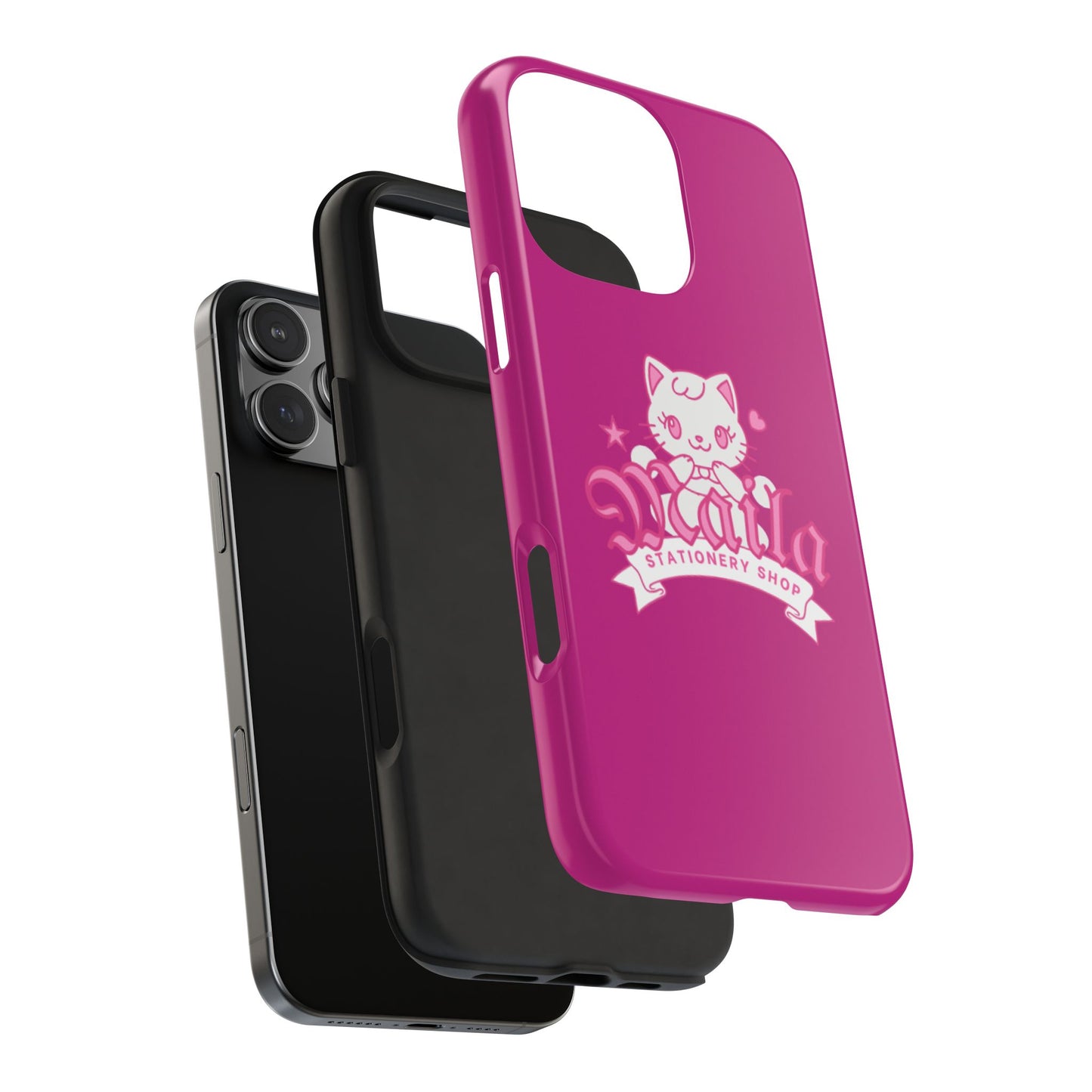 Cute Cat Phone Case, Tough Phone Cases, Kawaii Accessories, Gift for Cat Lovers, Phone Protection, Stylish Phone Cover