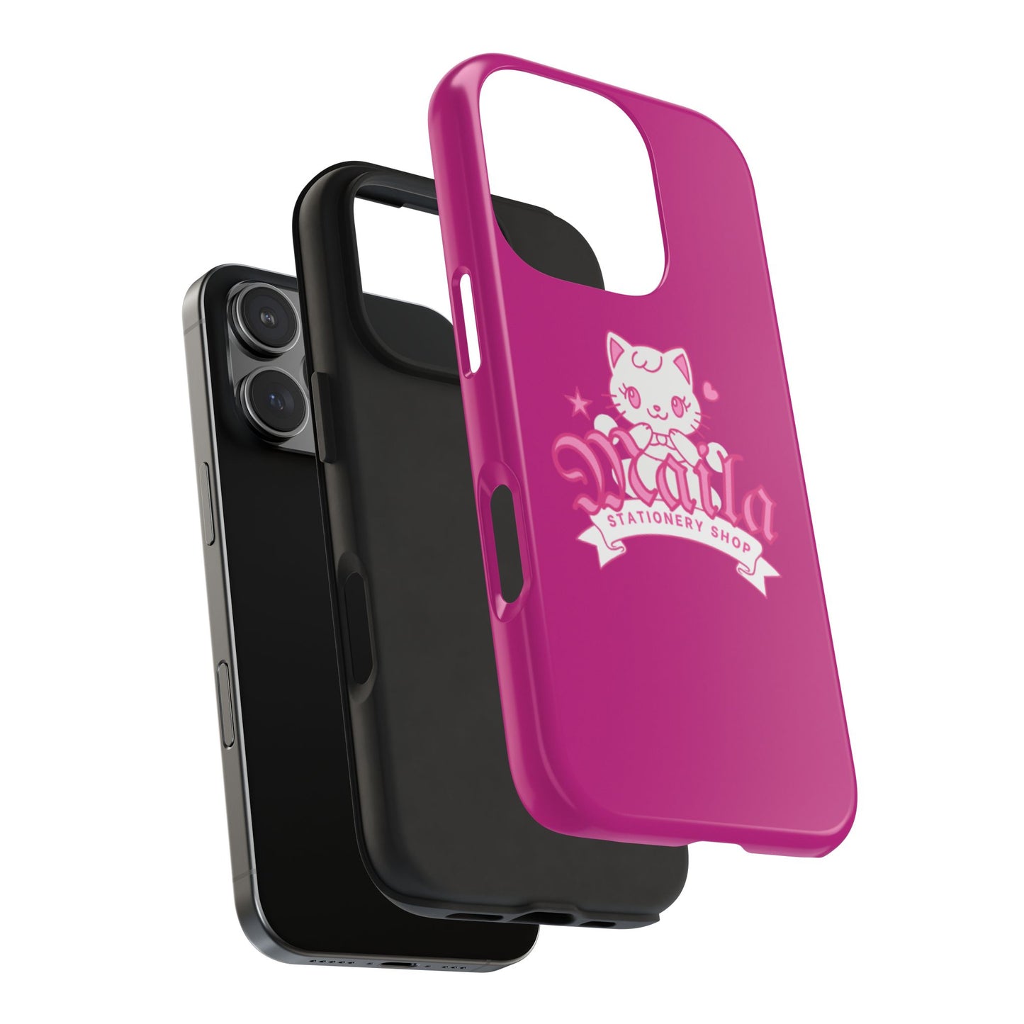 Cute Cat Phone Case, Tough Phone Cases, Kawaii Accessories, Gift for Cat Lovers, Phone Protection, Stylish Phone Cover