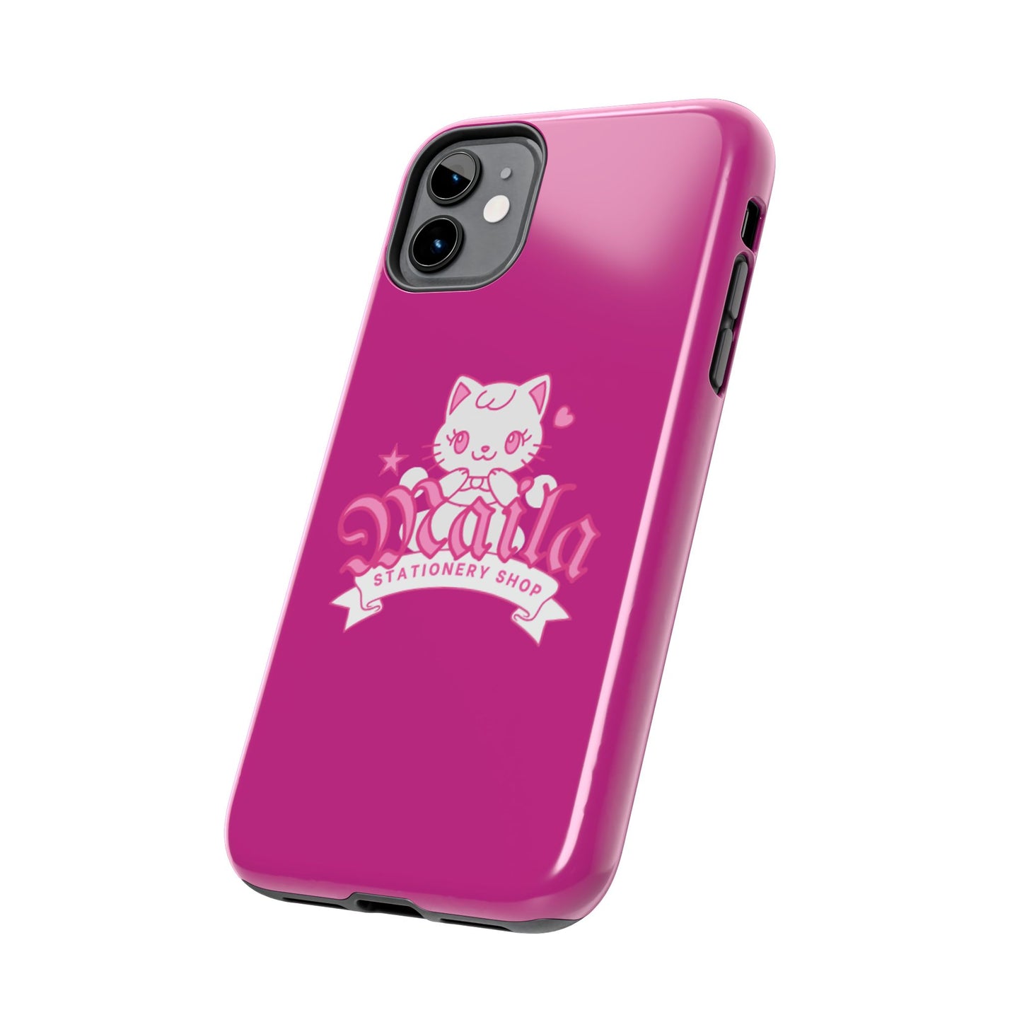 Cute Cat Phone Case, Tough Phone Cases, Kawaii Accessories, Gift for Cat Lovers, Phone Protection, Stylish Phone Cover