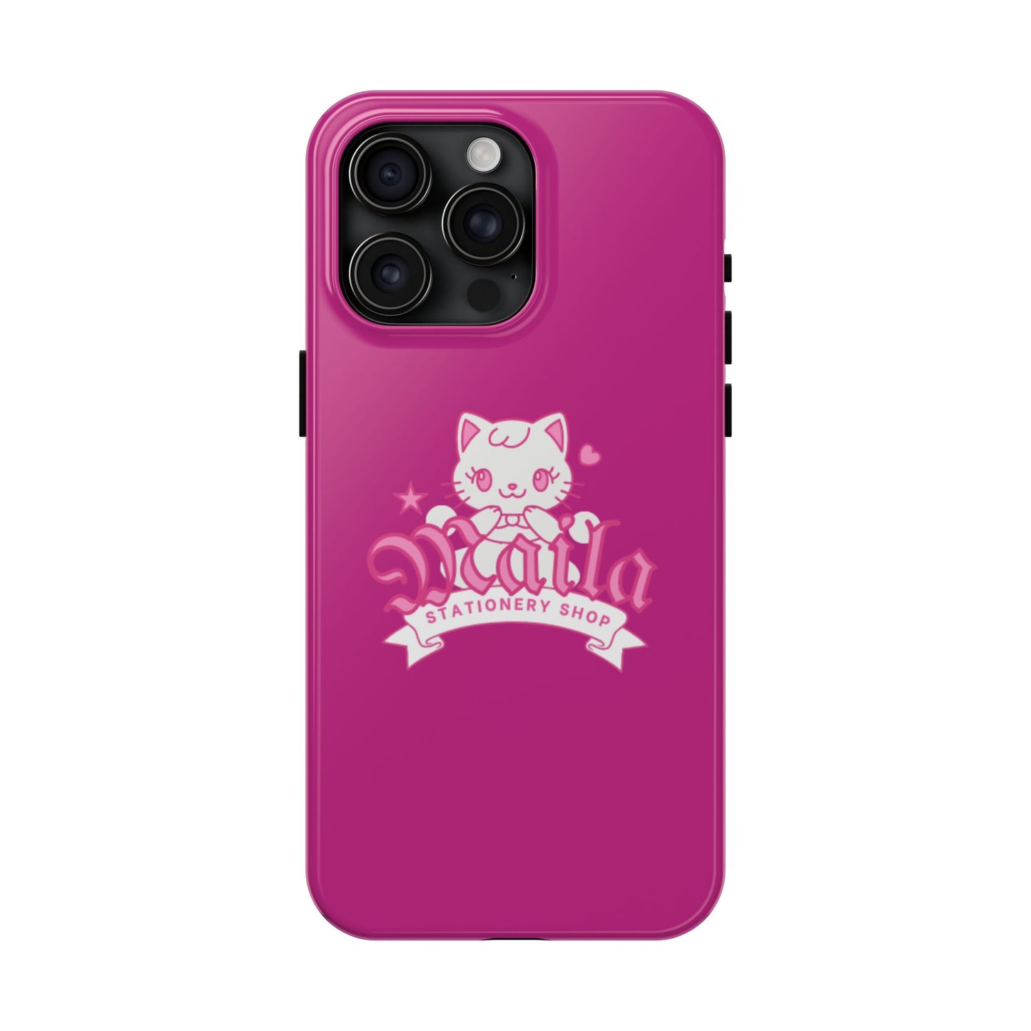 Cute Cat Phone Case, Tough Phone Cases, Kawaii Accessories, Gift for Cat Lovers, Phone Protection, Stylish Phone Cover