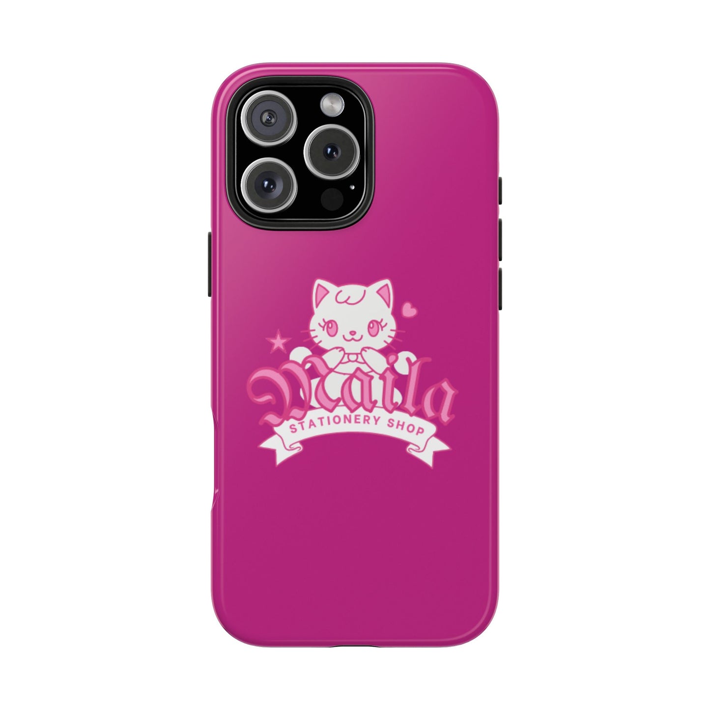 Cute Cat Phone Case, Tough Phone Cases, Kawaii Accessories, Gift for Cat Lovers, Phone Protection, Stylish Phone Cover