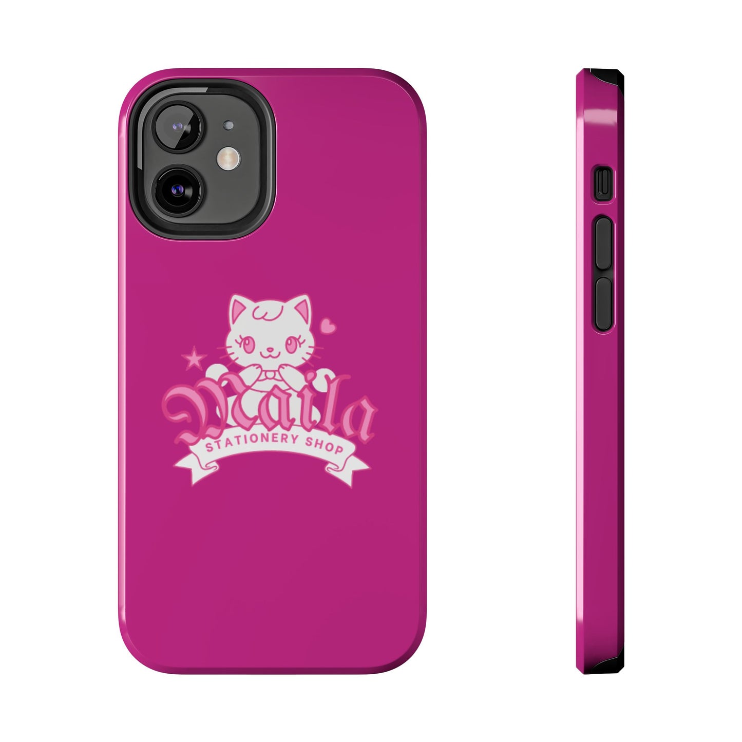 Cute Cat Phone Case, Tough Phone Cases, Kawaii Accessories, Gift for Cat Lovers, Phone Protection, Stylish Phone Cover