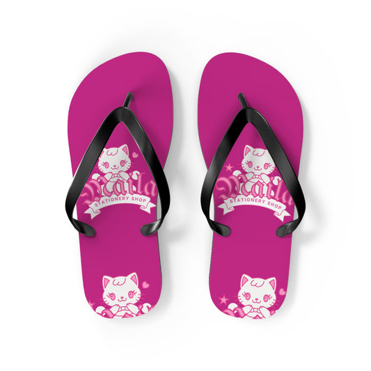 Cat-Themed Flip-Flops