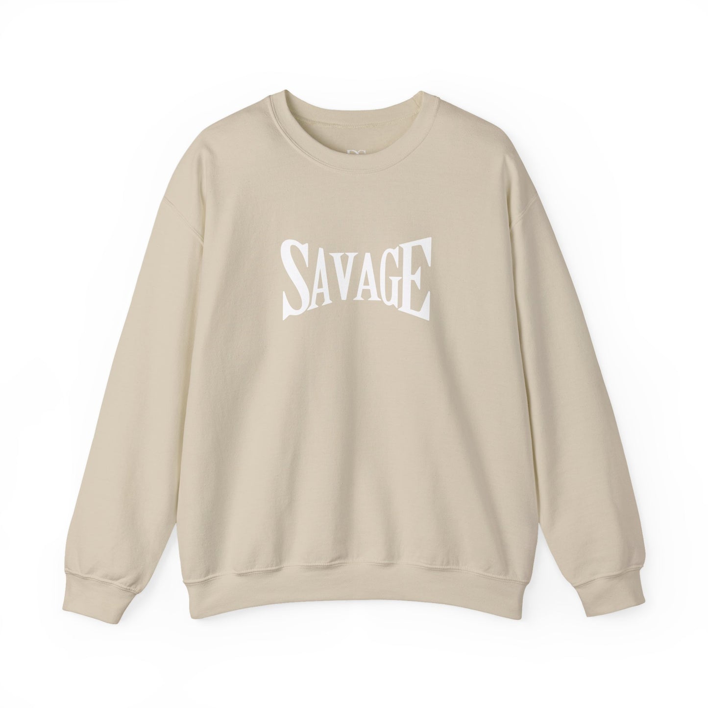 Savage Statement Crewneck Sweatshirt, Unisex Casual Wear, Trendy Gift for Friends, Comfortable Everyday Style, Perfect for Fall